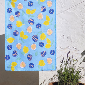 19x28 Figs and Lemons Tea Towel