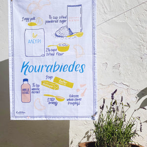 19x28 Kourabiedes Recipe Towel