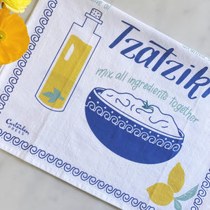 19x28 Tzatziki Recipe Towel