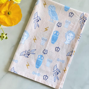 19x28 Ancient Greek Symbols Tea Towel