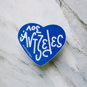 Heart Los Angeles Sticker