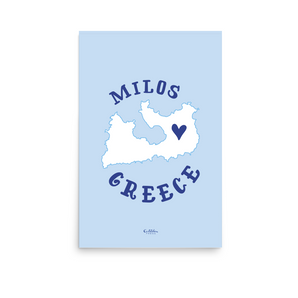 Milos Polis X Nisia Poster Print