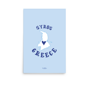 Syros Polis X Nisia Poster Print