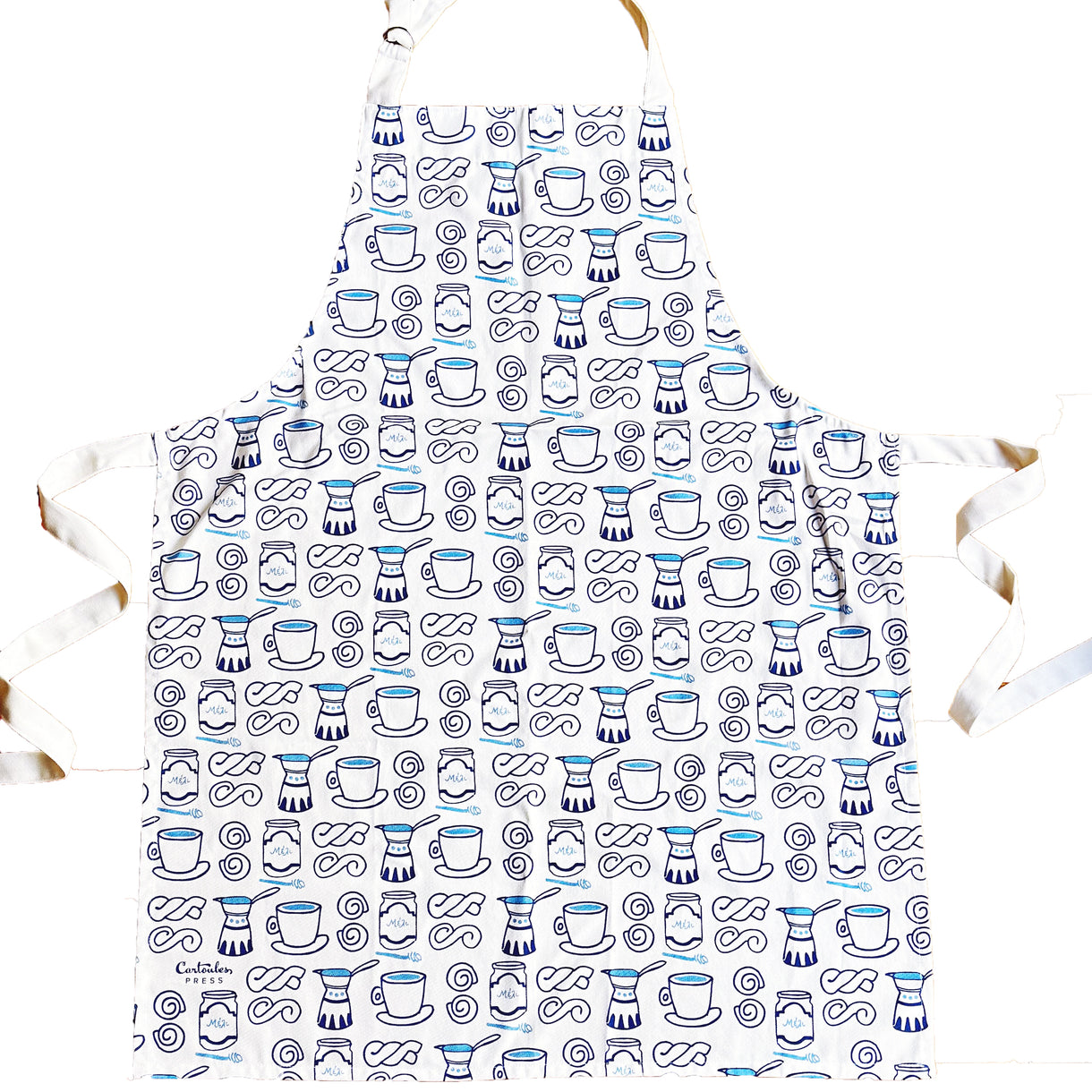 Greek Cafe Apron – Cartoules Press