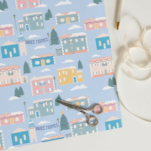 Greek Village Wrapping Paper Sheets