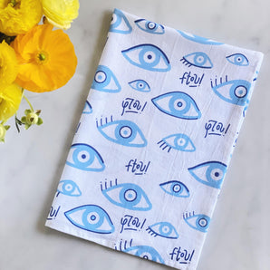 19x28 Mati (Evil Eye) Tea Towel