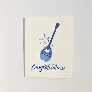 Bouzouki Congratulations Greeting Card